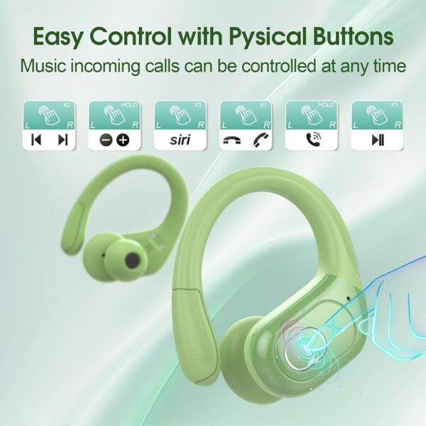 2025 Bluetooth Stereo Deep Bass, ENC Noise Cancelling Microphone, IPX7 Waterproof Earphones - Image 77