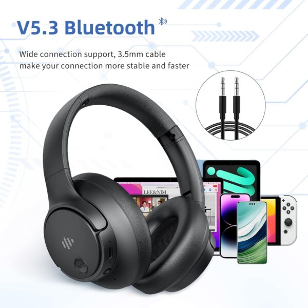 Active Noise Cancelling Wireless Bluetooth Headphones - Image 3