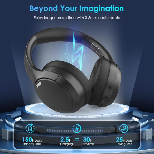 Foldable and lightweight Bluetooth 5.4 Headphones - Image 19