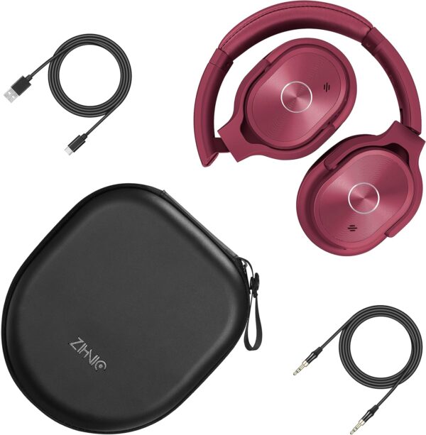 Active Noise Cancelling Deep Bass Hi-Fi Stereo Wireless Bluetooth Over-Ear Headphones - Image 12
