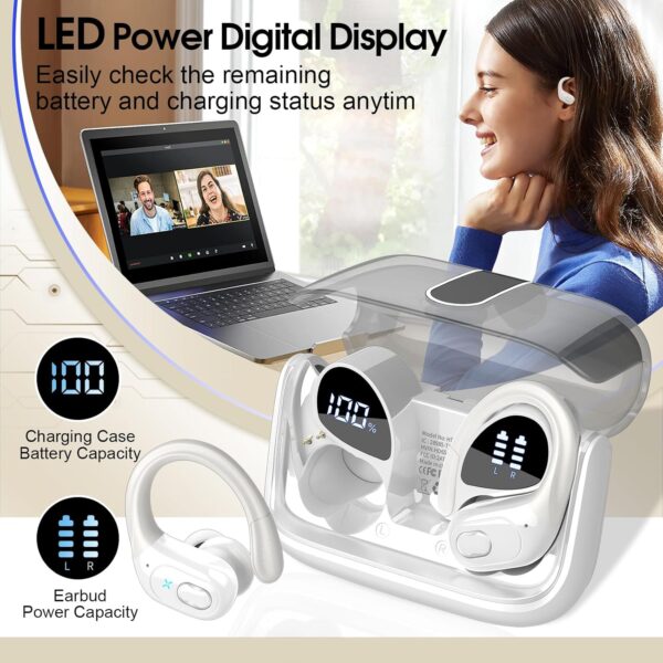 2025 Bluetooth Stereo Deep Bass, ENC Noise Cancelling Microphone, IPX7 Waterproof Earphones - Image 19