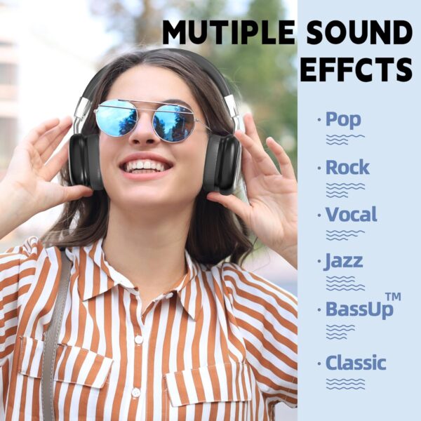 HiFi Stereo Foldable 5.3 Wireless Bluetooth Noise Cancelling Headphones - Image 26
