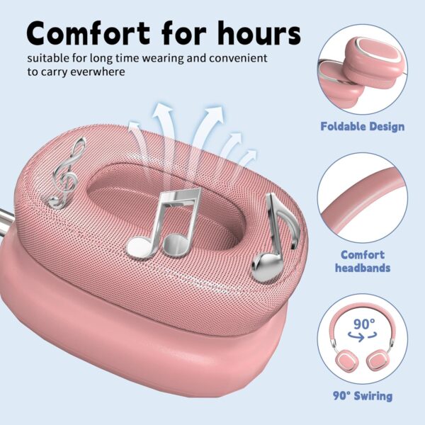 HiFi Stereo Foldable 5.3 Wireless Bluetooth Noise Cancelling Headphones - Image 9
