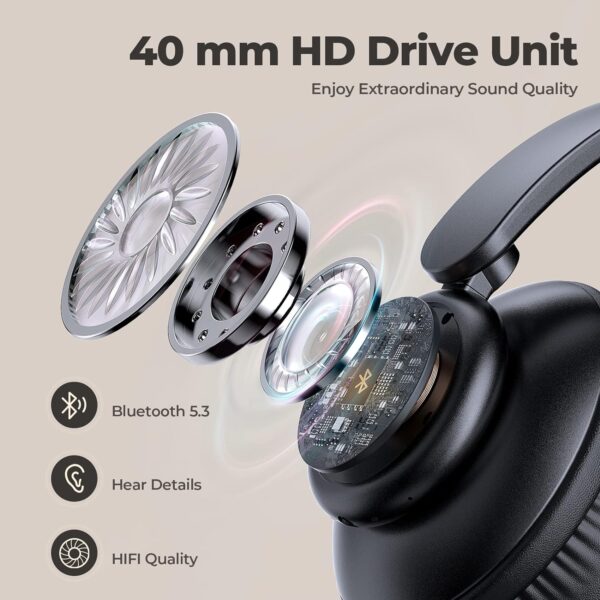 Deep Bass V8 Lightweight Foldable Wireless Bluetooth Headphones - Image 3