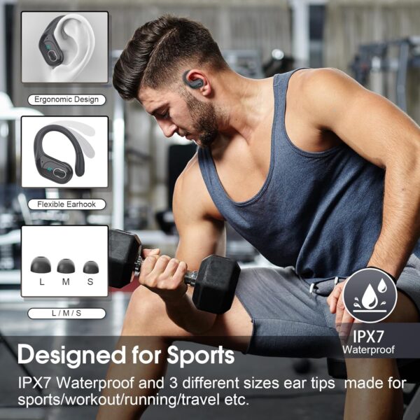 2025 Bluetooth Stereo Deep Bass, ENC Noise Cancelling Microphone, IPX7 Waterproof Earphones - Image 59