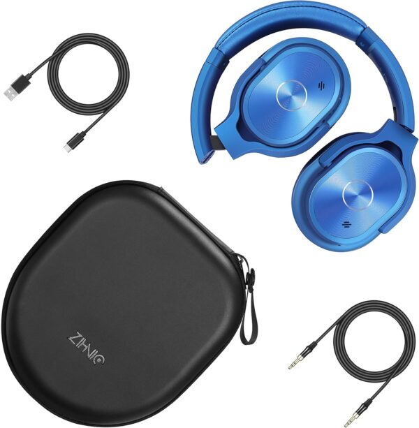 Active Noise Cancelling Deep Bass Hi-Fi Stereo Wireless Bluetooth Over-Ear Headphones - Image 18