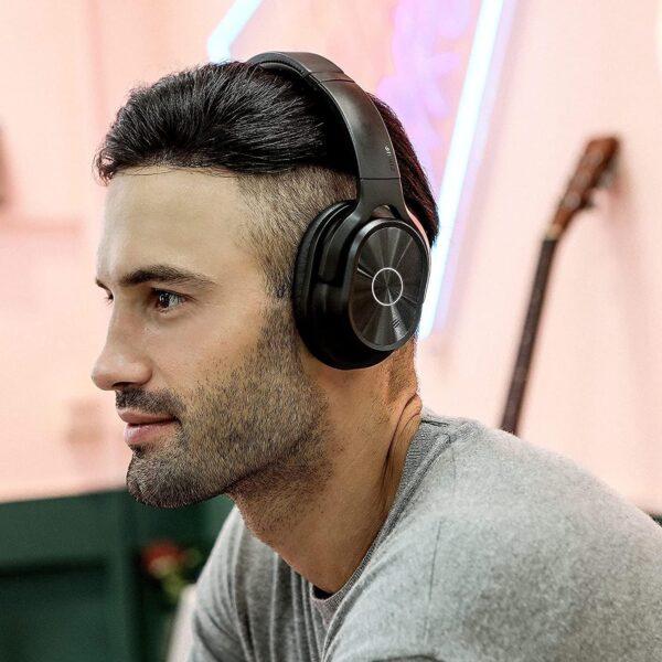 Active Noise Cancelling Deep Bass Hi-Fi Stereo Wireless Bluetooth Over-Ear Headphones - Image 2