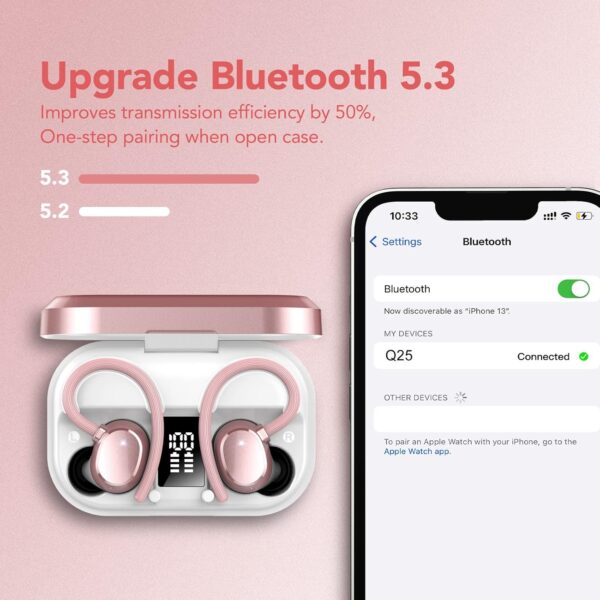 IPX7 Waterproof, Deep Bass 2.0 Bluetooth Earphones Wireless Headphones - Image 14
