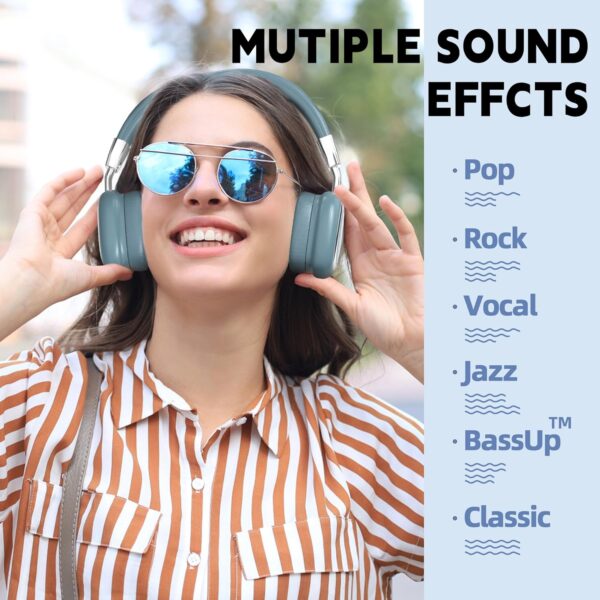 HiFi Stereo Foldable 5.3 Wireless Bluetooth Noise Cancelling Headphones - Image 19