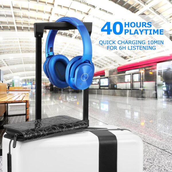 Active Noise Cancelling Deep Bass Hi-Fi Stereo Wireless Bluetooth Over-Ear Headphones - Image 15