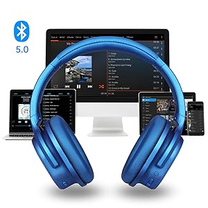 zihnic ANC 919 Blue Bluetooth headphone